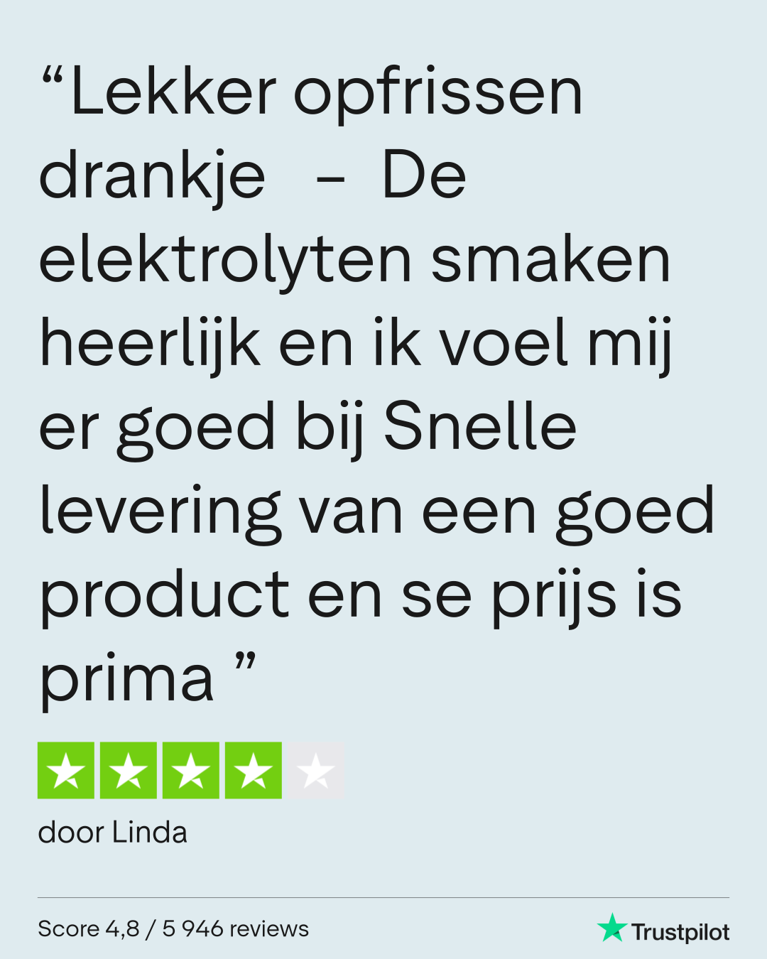 Trustpilot review Linda