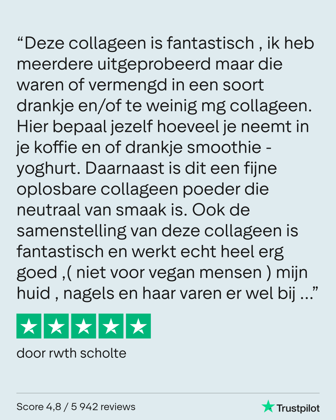 Trustpilot review Rwth Scholte