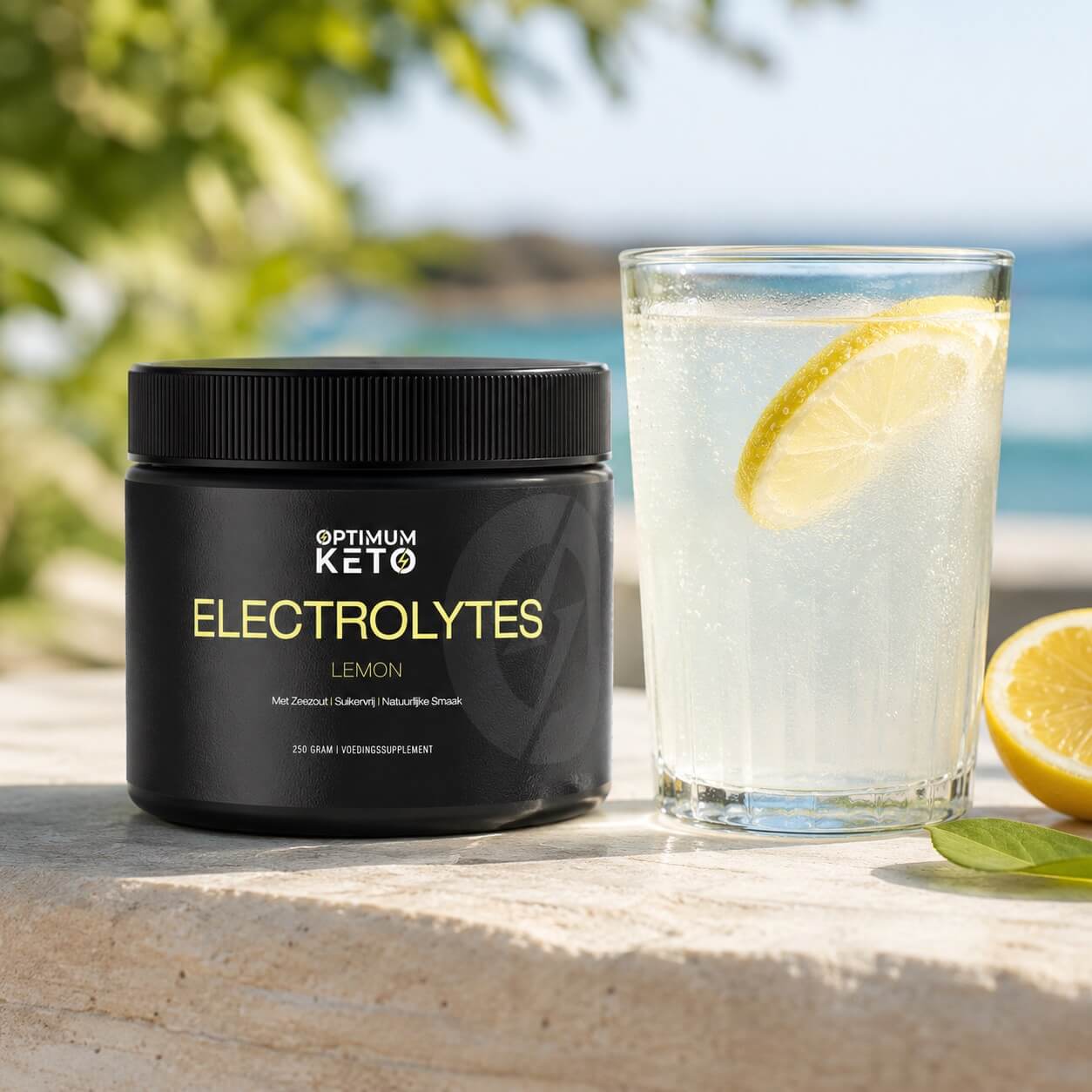 Electrolytes in glas water