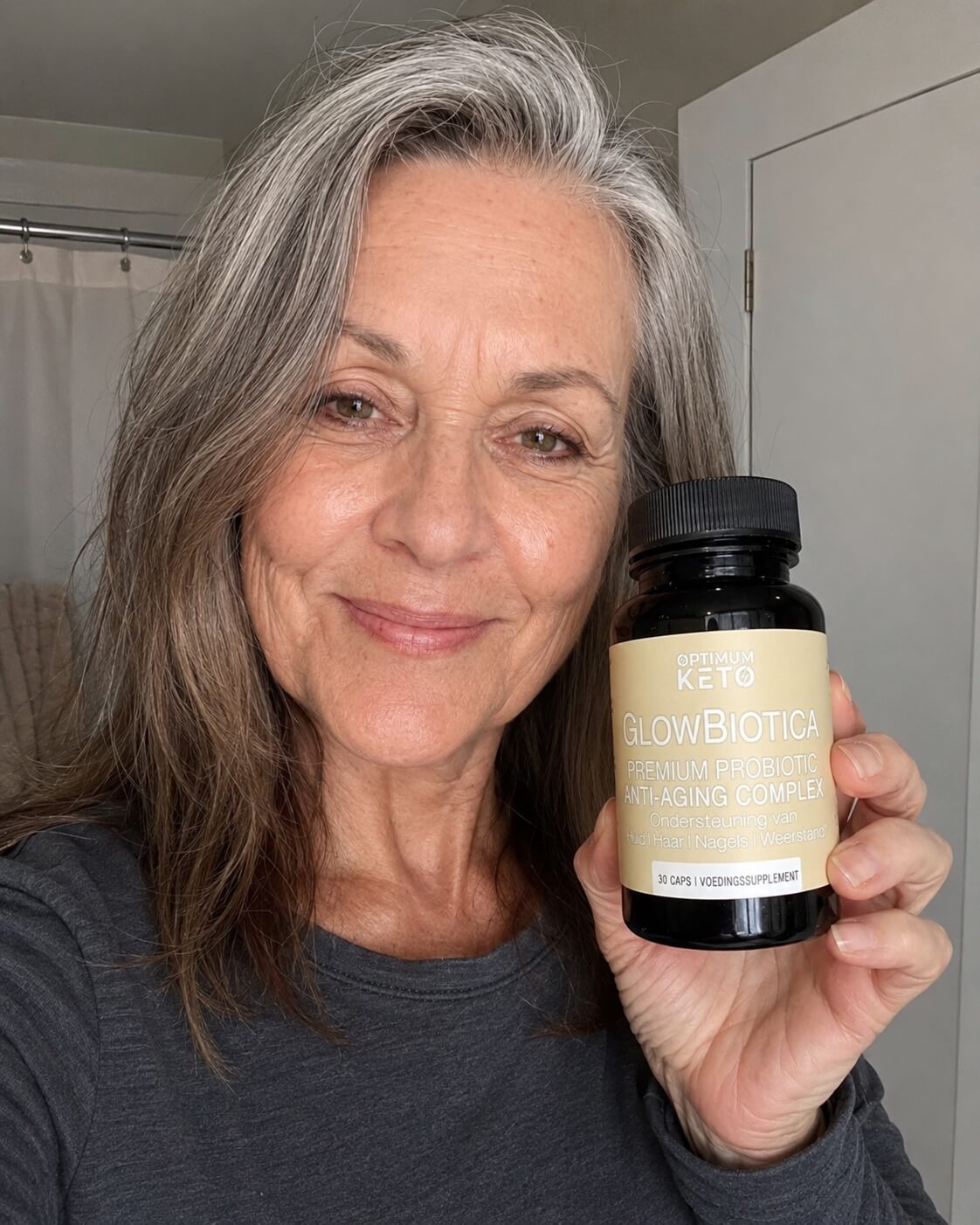 Vrouw met pot GlowBiotica