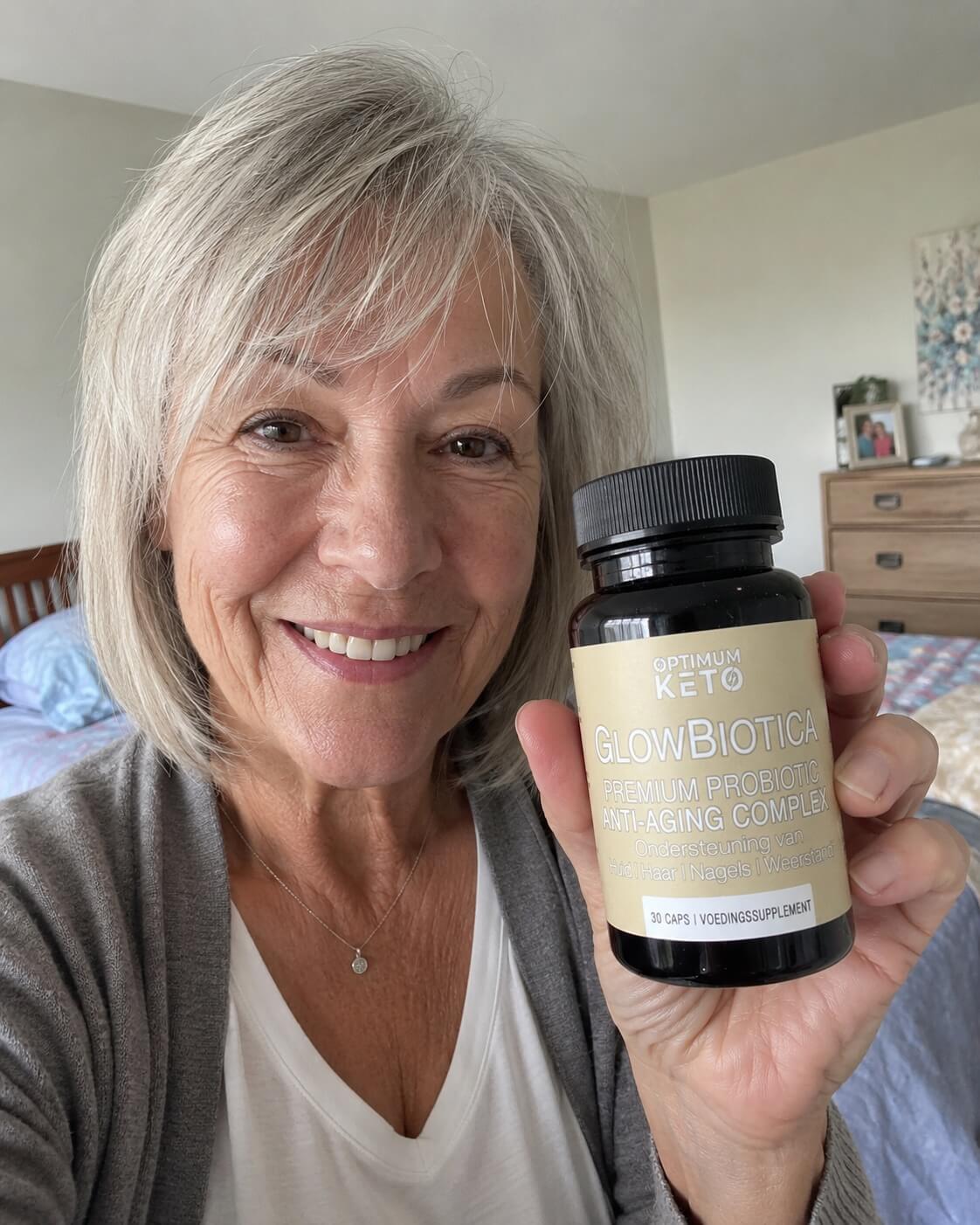 Vrouw met pot GlowBiotica