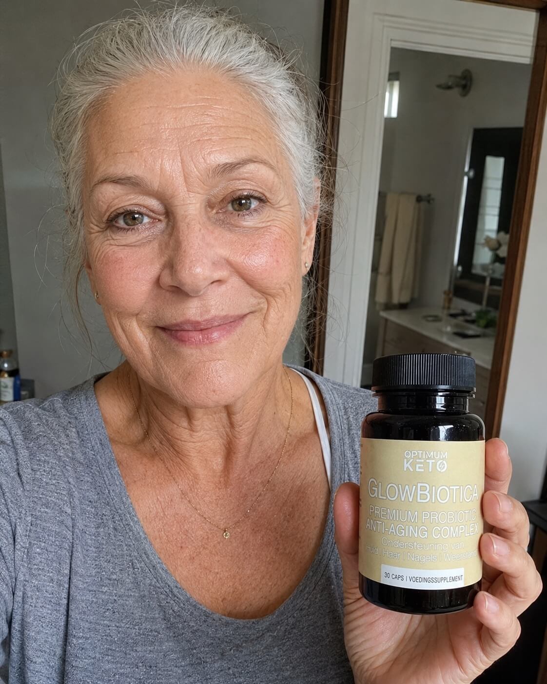 Vrouw met pot GlowBiotica