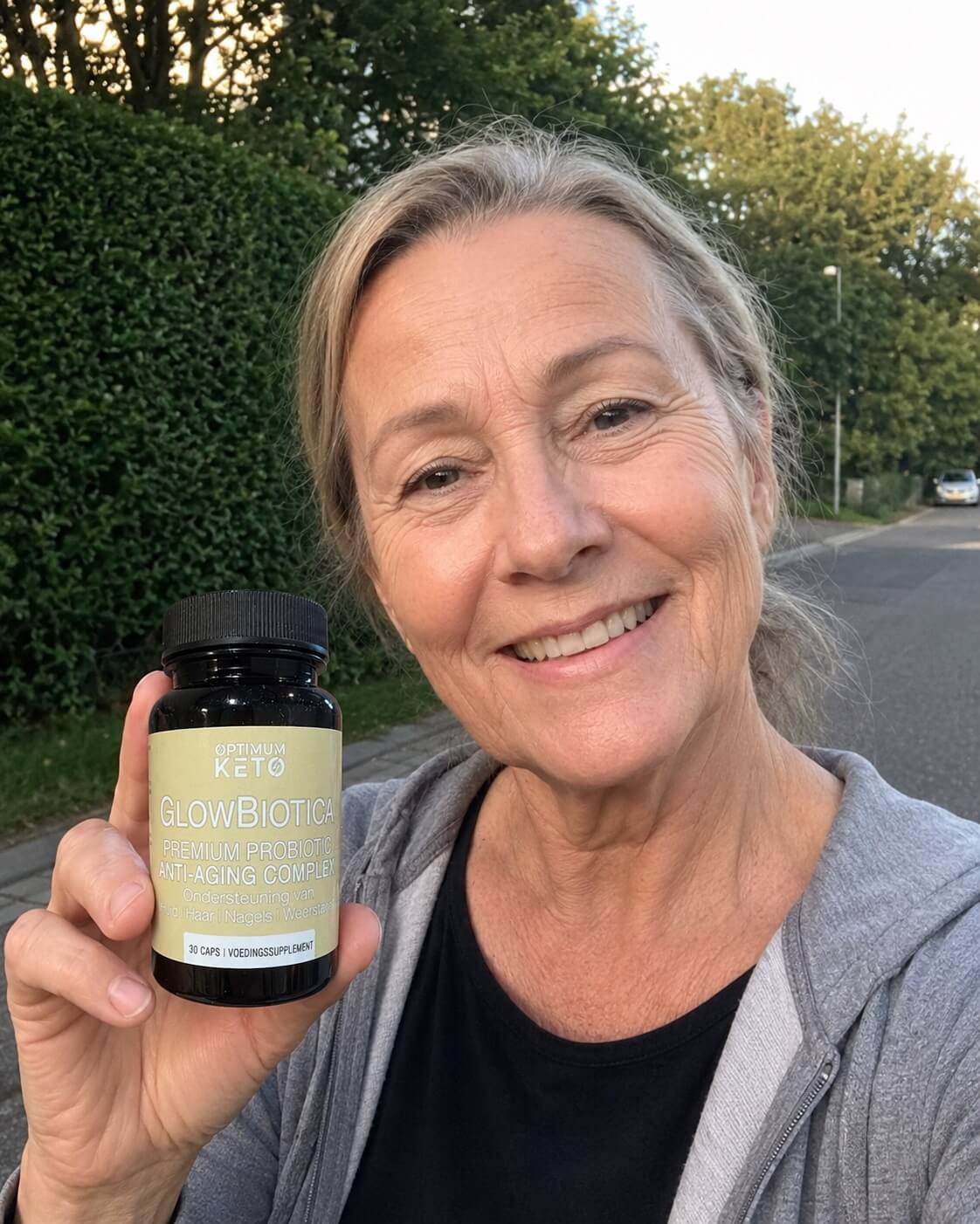 Vrouw met pot GlowBiotica